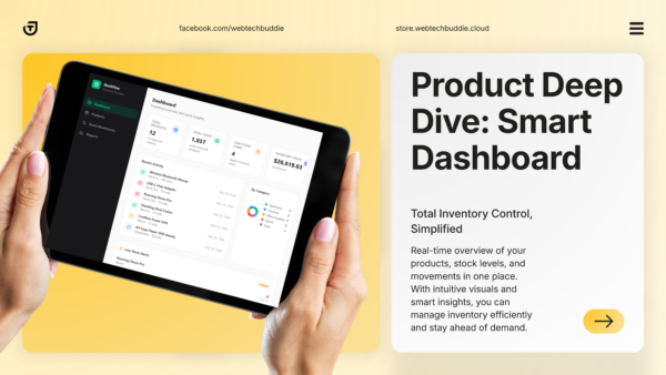 Inventory & POS Dashboard UI – Frontend Only (Stock Management Interface)
